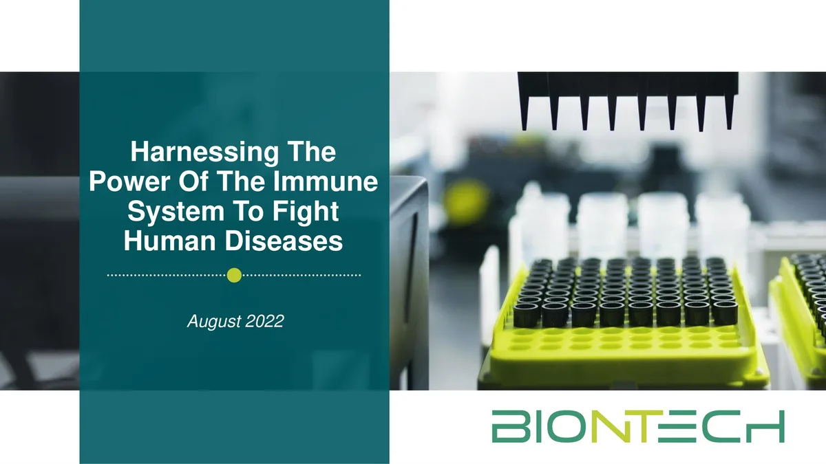 BioNTech | Investor Presentation Deck | 28 slides · slide 1