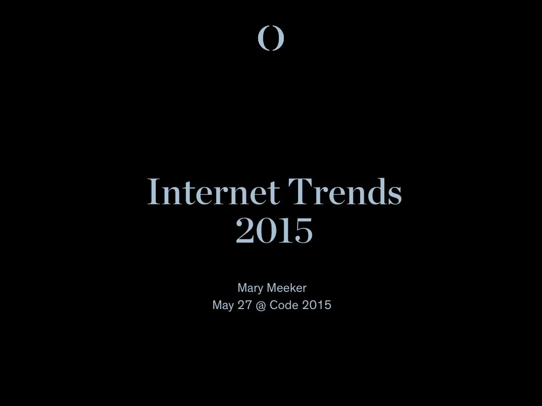 2015 Bond Cap Internet Trends 2015 · slide 1