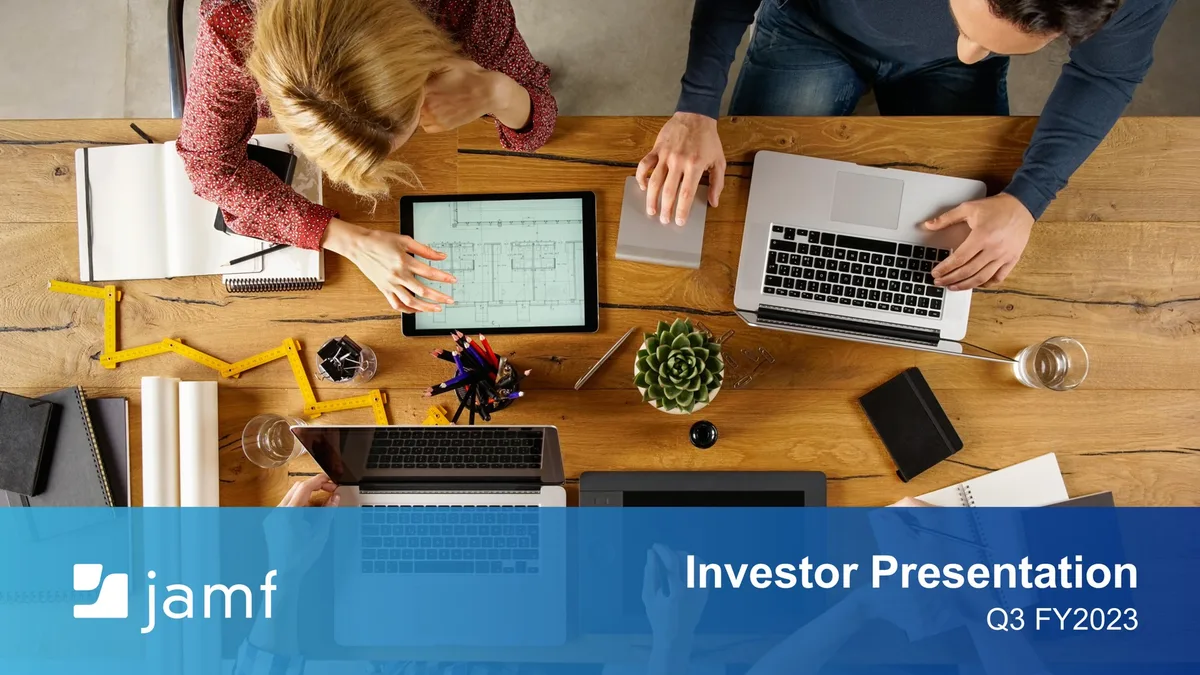 Jamf | Investor Presentation Deck | 37 slides · slide 1