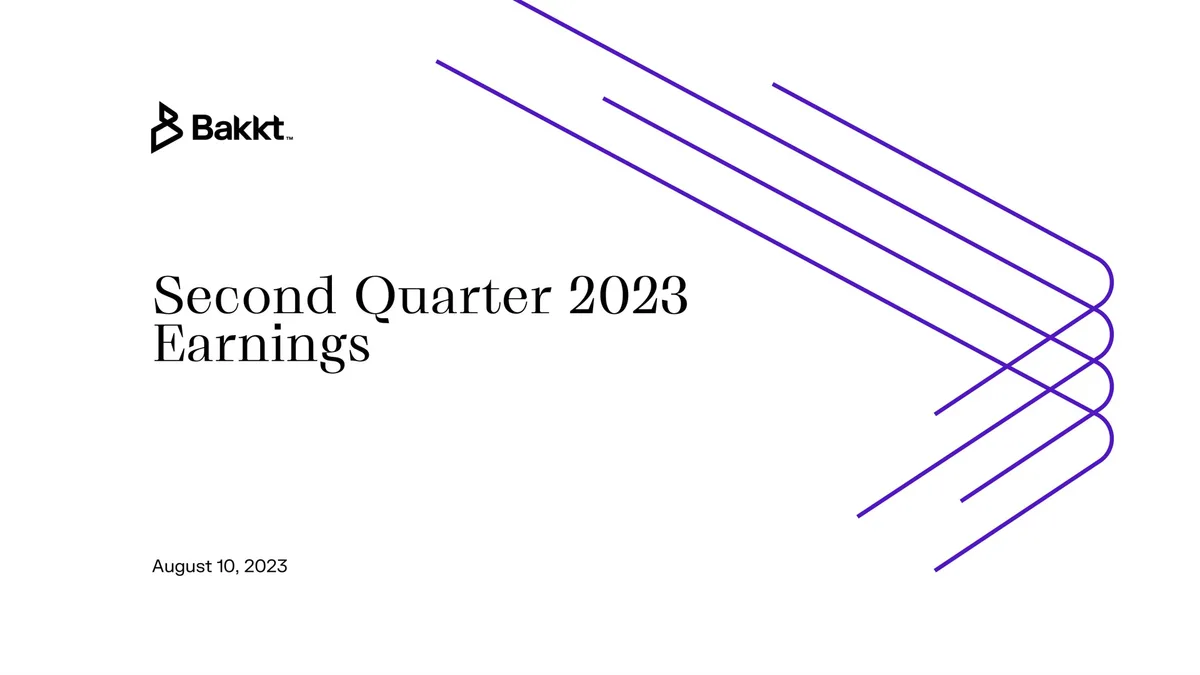 Bakkt | Results Presentation Deck | 30 slides · slide 1