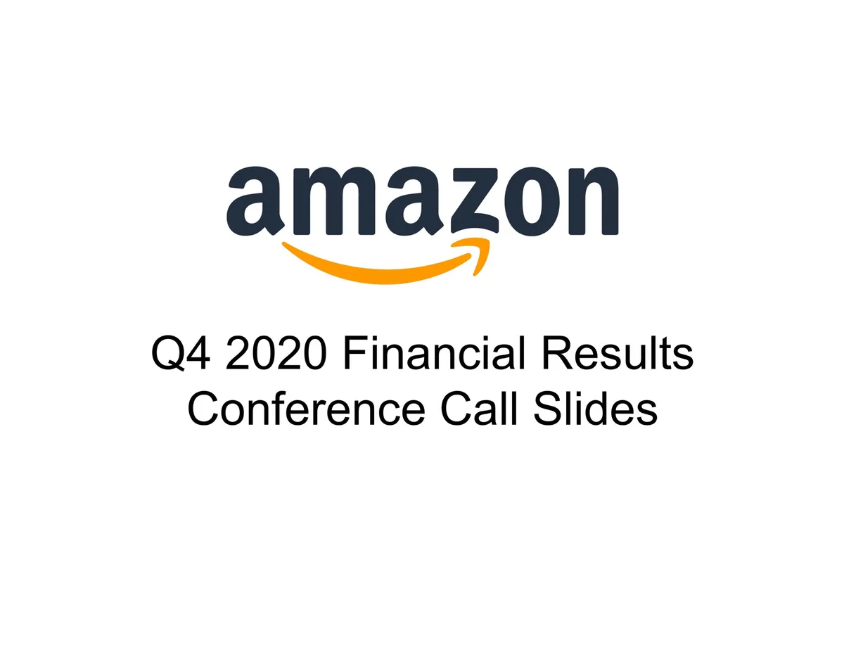Amazon | Results Presentation Deck | 18 slides · slide 1