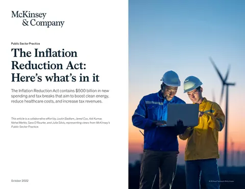 The Inflation Reduction Act: Here’s what’s in it