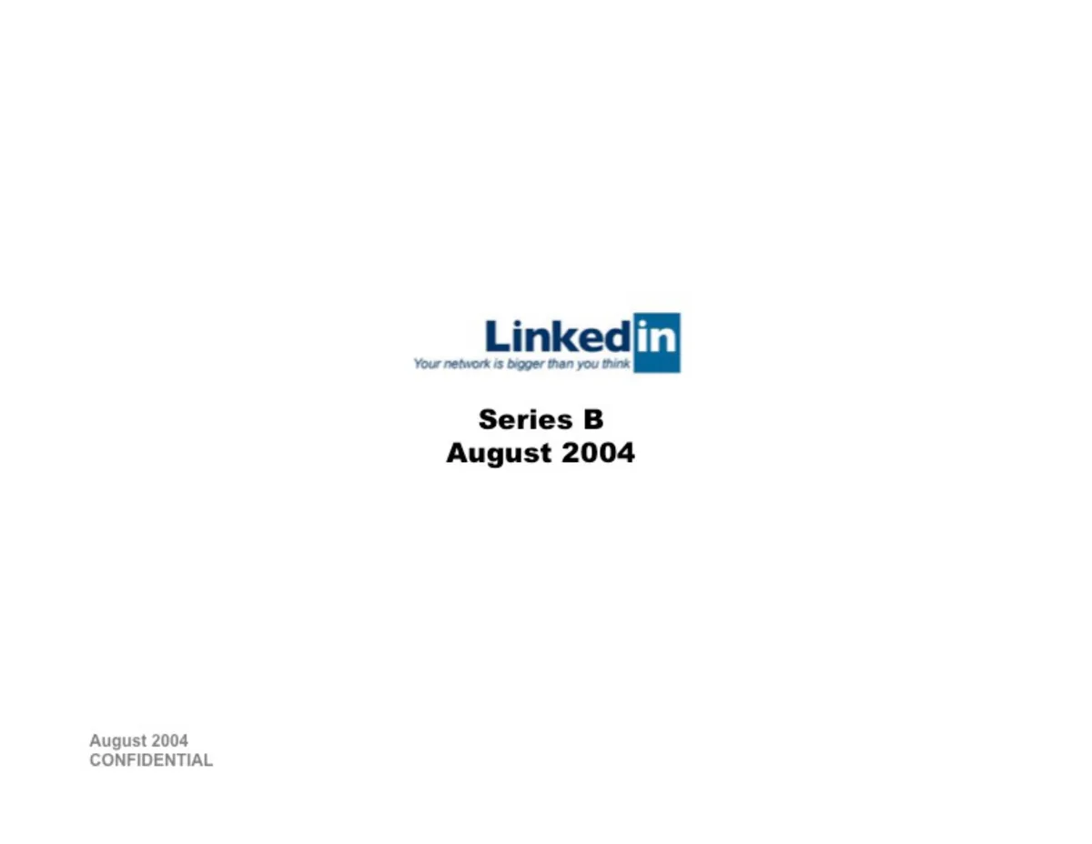 Linkedin | Start Up Pitch Deck | 37 slides · slide 1