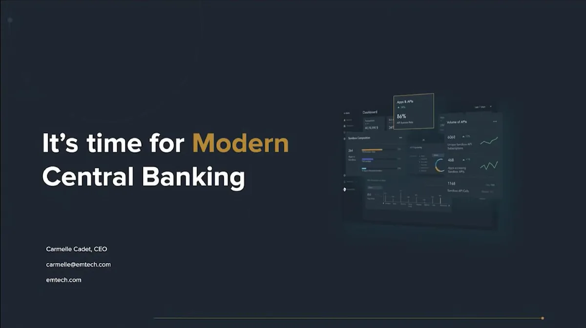 The slide includes a screenshot of a dashboard interface as a visual element.