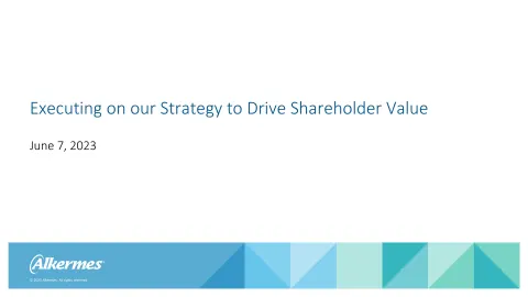 Alkermes | Investor Presentation Deck | 56 slides