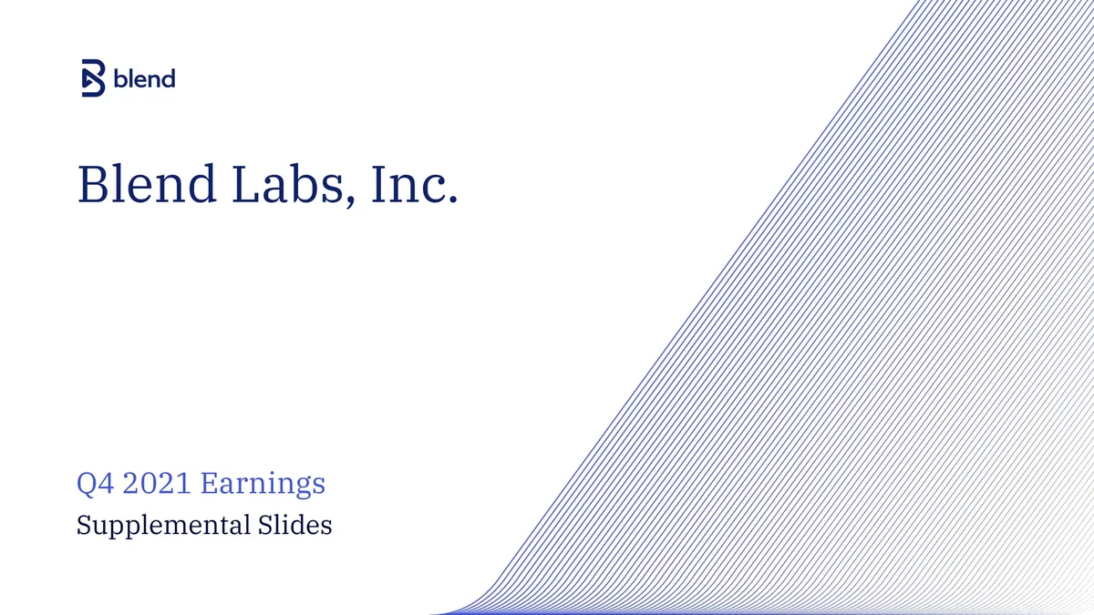 Blend | Results Presentation Deck | 19 slides · slide 1