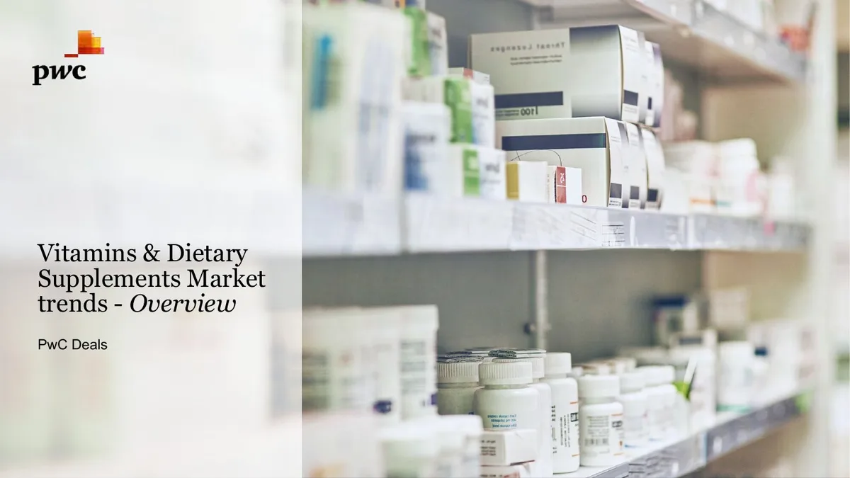 Vitamins & Dietary Supplements Market trends – Overview · slide 1