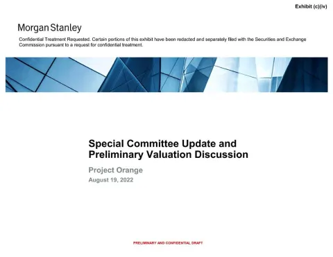 Morgan Stanley | Investment Banking Pitch Book | 41 slides