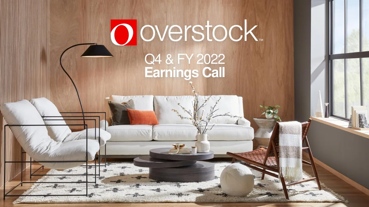 Overstock | Results Presentation Deck | 31 slides · slide 1