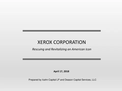 Icahn Enterprises | Activist Presentation Deck | 44 slides