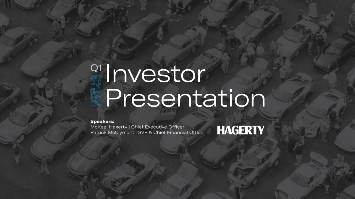 Hagerty | Investor Presentation Deck | 17 slides · slide 1