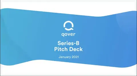 Qover | Start Up Pitch Deck | 14 slides