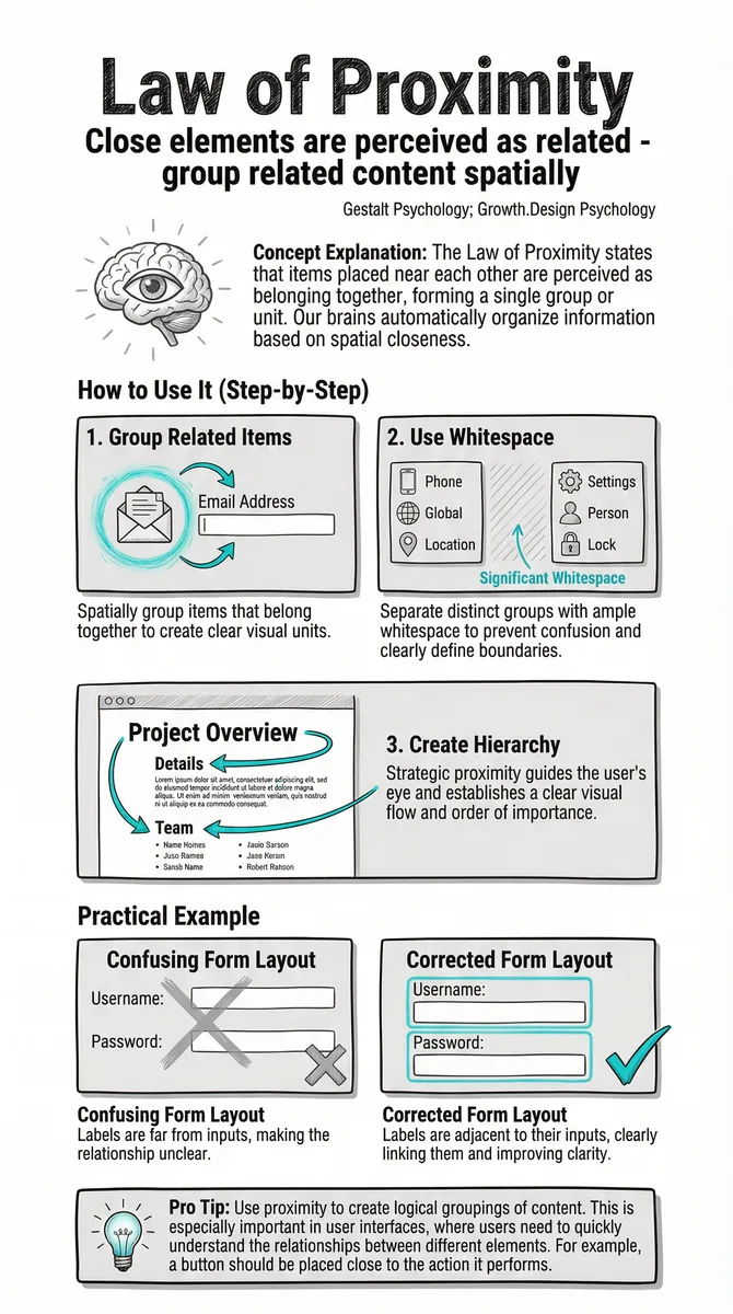 Law of Proximity pattern illustration