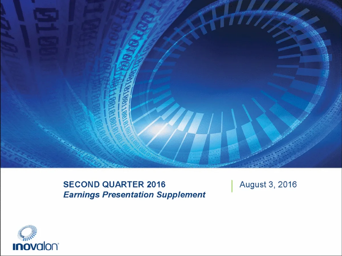 Inovalon | Results Presentation Deck | 22 slides · slide 1