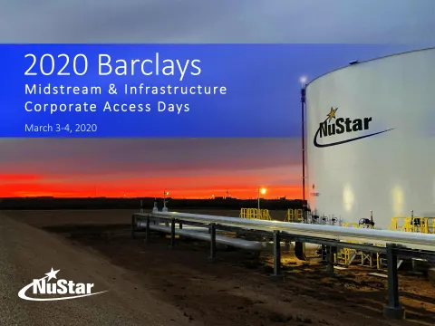 NuStar Energy | Investor Conference Presentation Deck | 47 slides