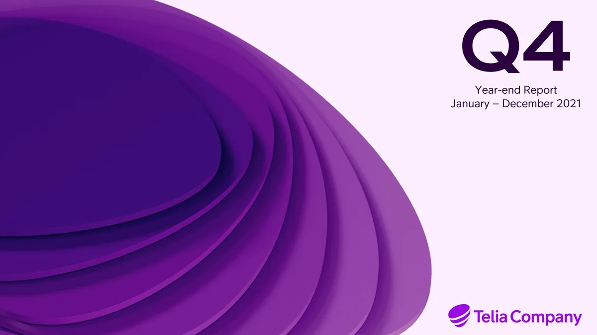 Telia Company | Results Presentation Deck | 39 slides · slide 1
