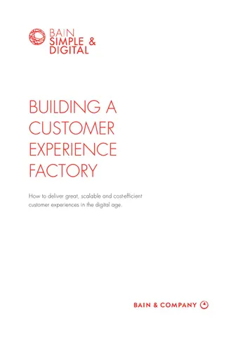 Simple &amp; Digital Customer Experience Model