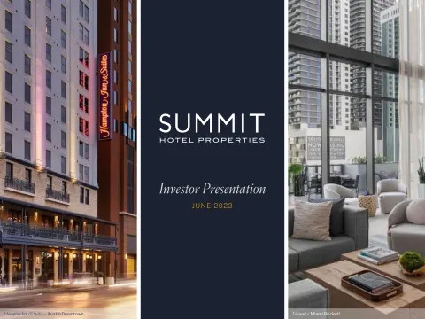 Summit Hotel Properties | Investor Presentation Deck | 35 slides