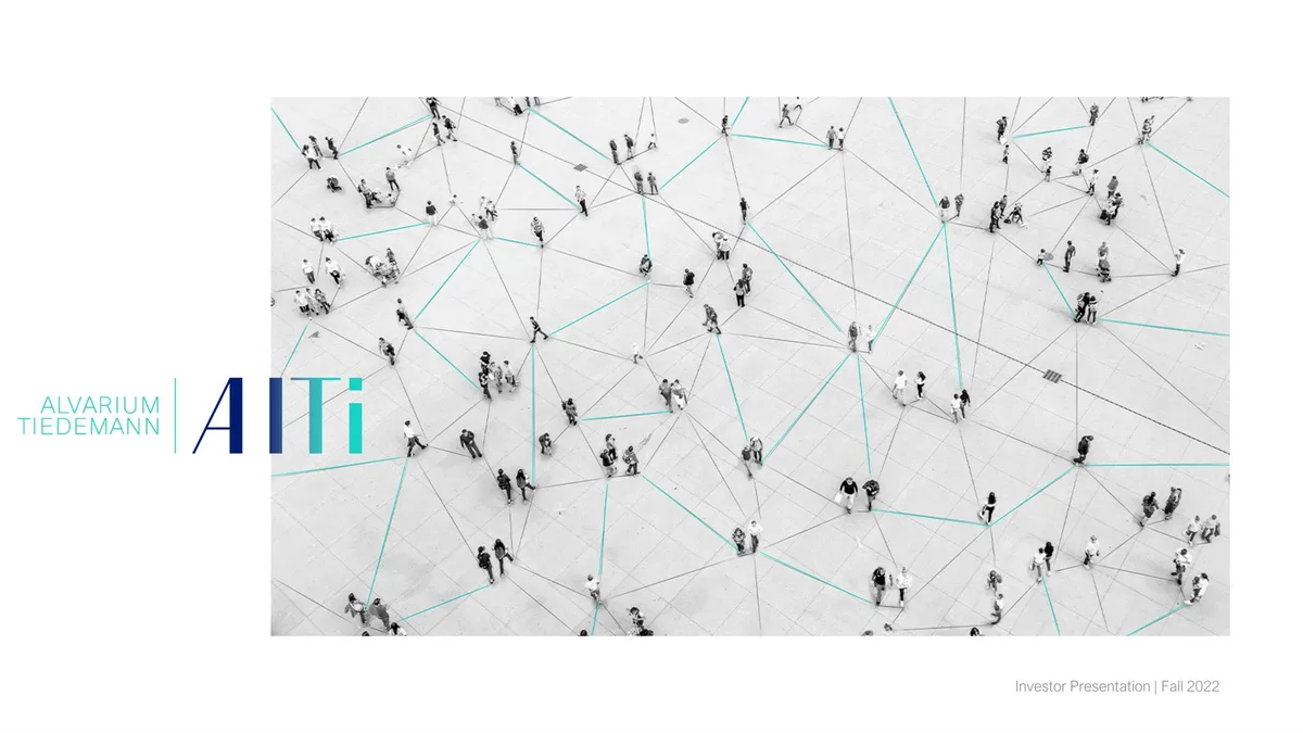 The image uses a network/connectivity metaphor to represent the brand.