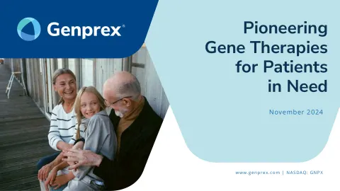 Genprex | Investor Presentation Deck | 58 slides