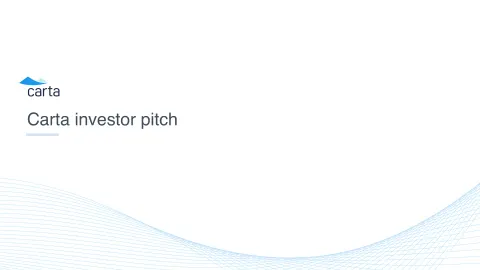 Carta | Start Up Pitch Deck | 23 slides