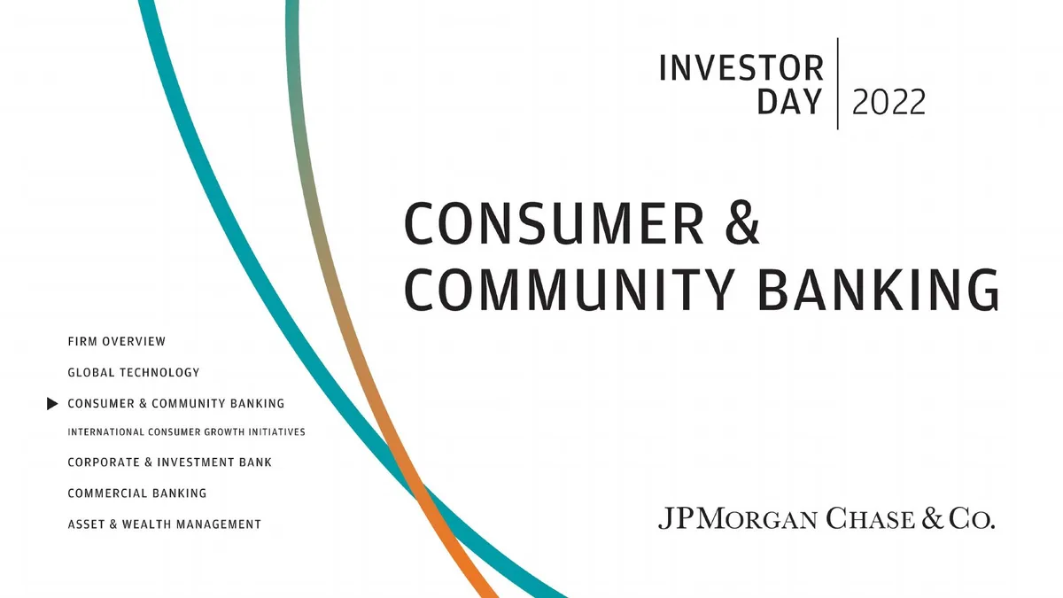 2022 consumer community banking investor day · slide 1