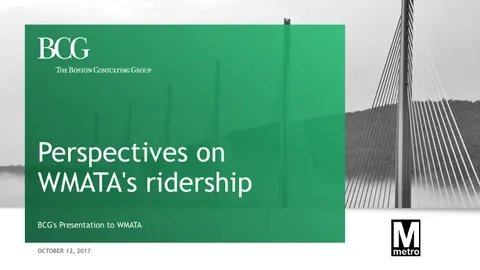 Perspectives on WMATA&#x27;s ridership