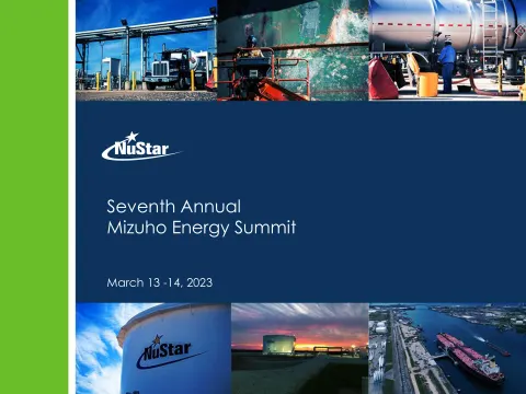 NuStar Energy | Investor Conference Presentation Deck | 35 slides