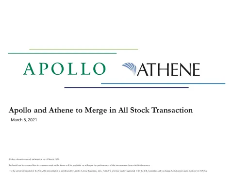 Apollo Global Management | Mergers and Acquisitions Presentation Deck | 36 slides