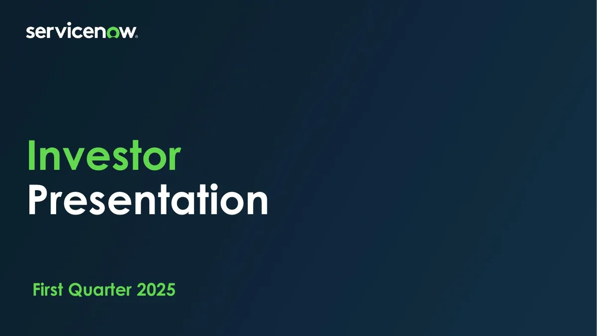 2025 Q1 Investor Presentation · slide 1