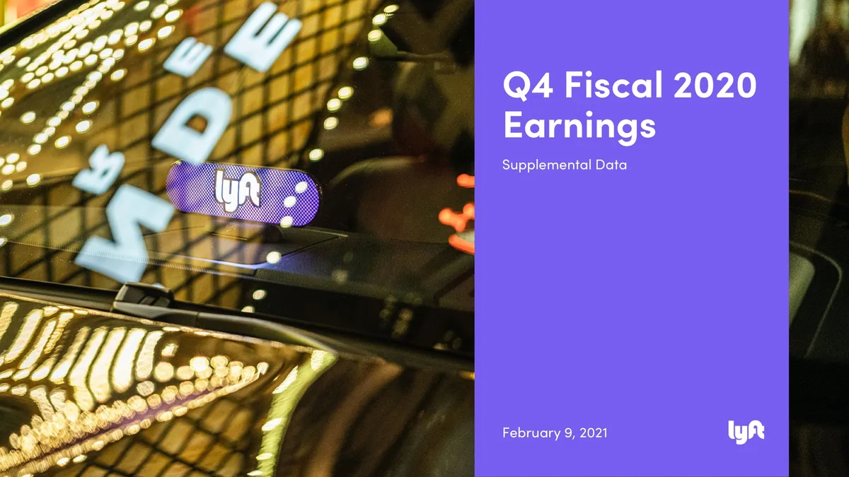 Lyft | Results Presentation Deck | 19 slides · slide 1