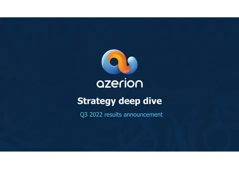 Azerion | Investor Day Presentation Deck | 48 slides