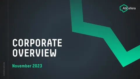 AbCellera | Investor Presentation Deck | 21 slides