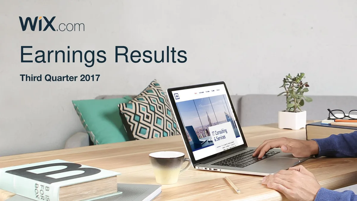 Wix | Results Presentation Deck | 21 slides · slide 1