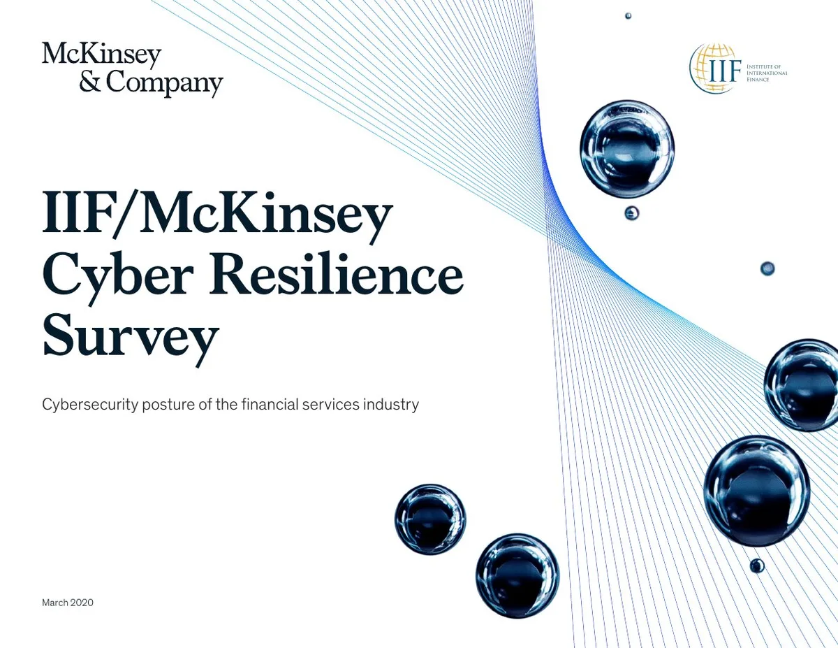 IIF/McKinsey Cyber Resilience Survey · slide 1
