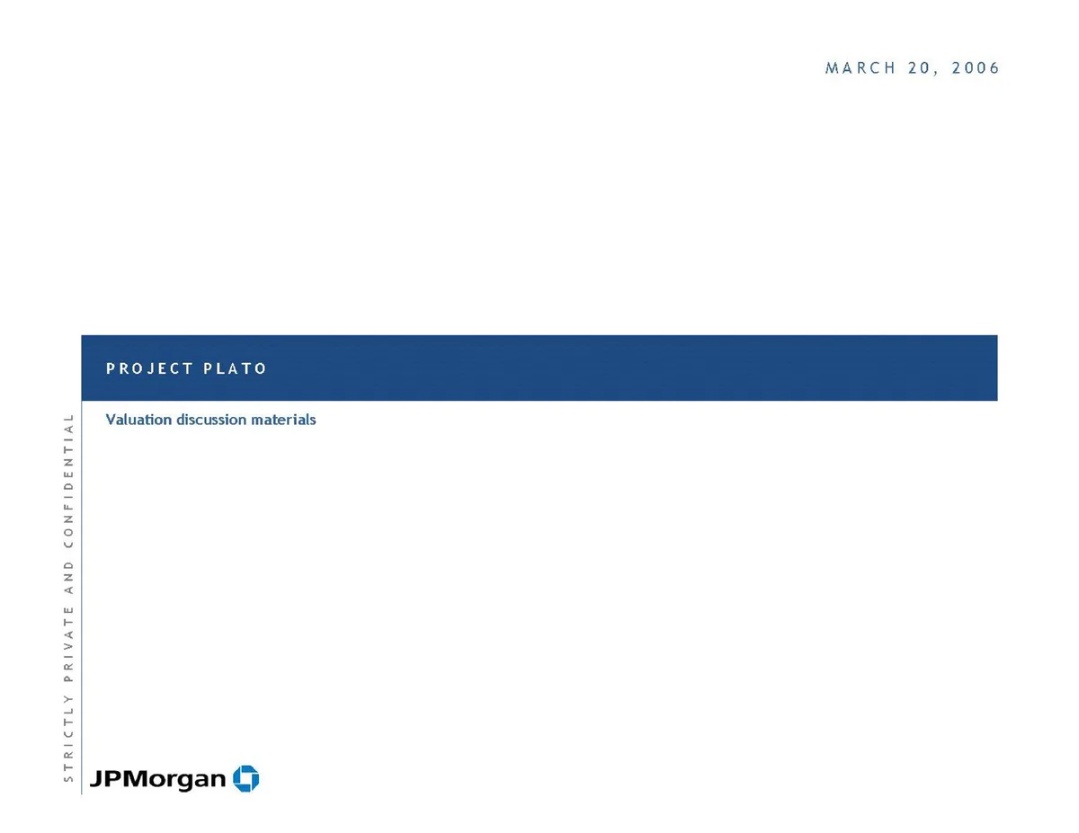 J.P.Morgan | Investment Banking Pitch Book | 33 slides · slide 1