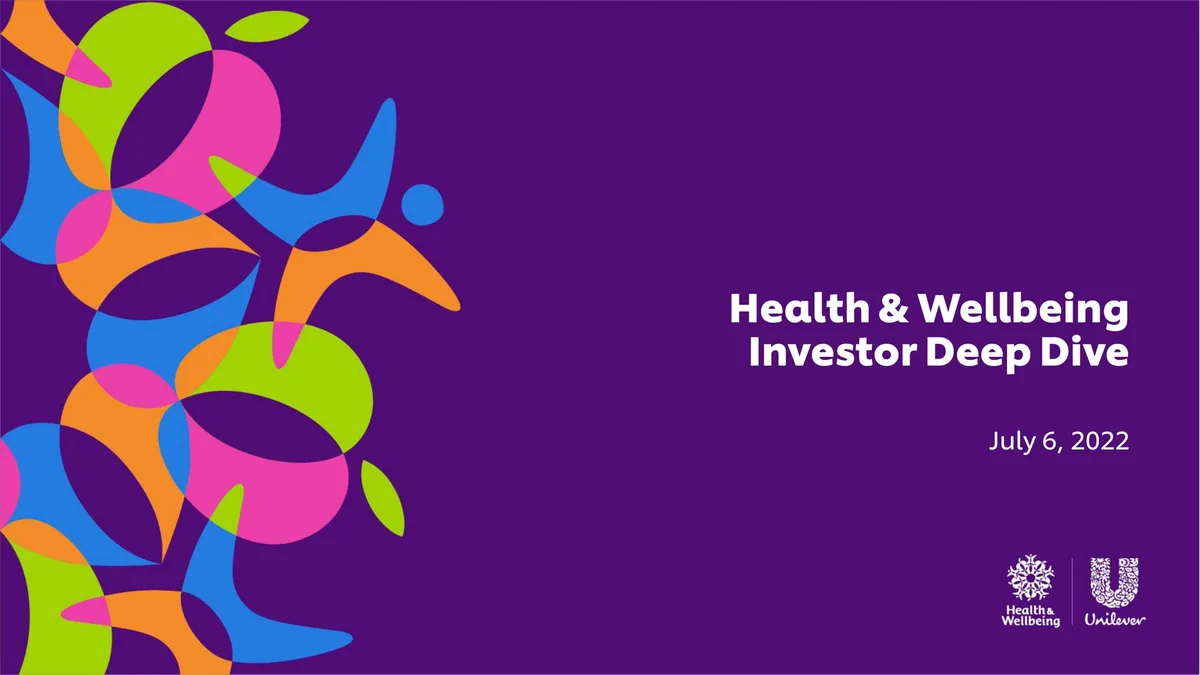 Unilever | Investor Day Presentation Deck | 21 slides · slide 1
