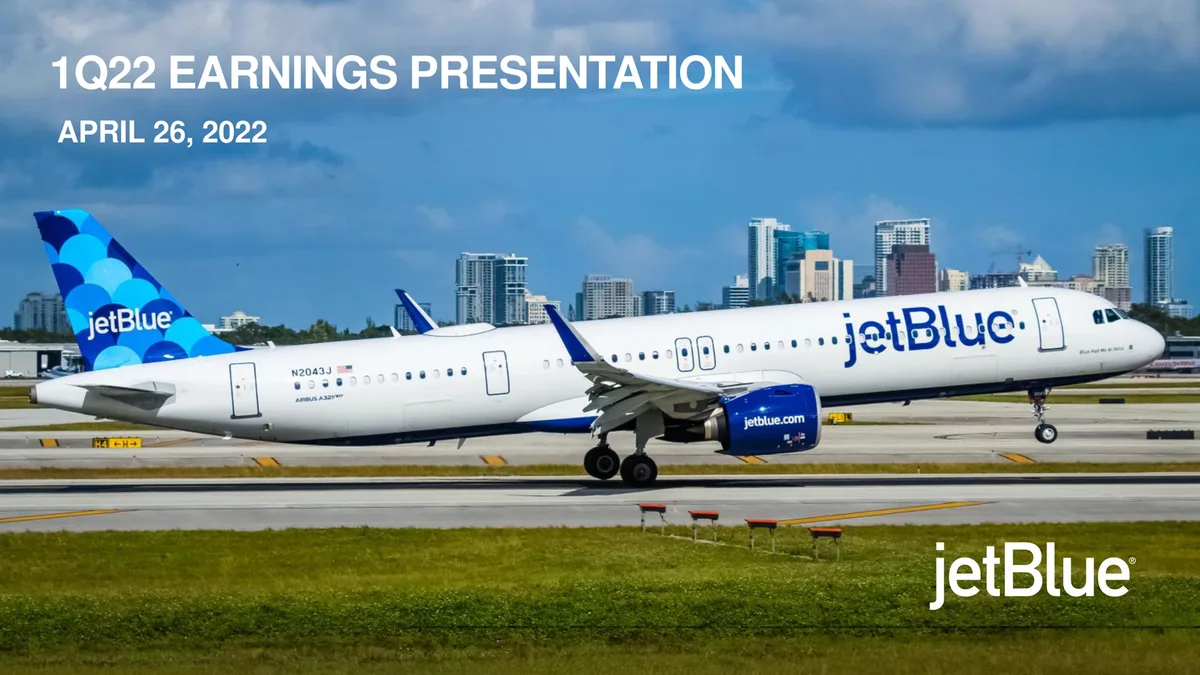 jetBlue | Results Presentation Deck | 25 slides · slide 1