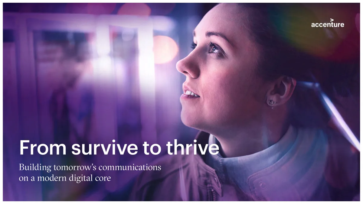 From survive to thrive Achieving tech transformation for communication service providers’ future · slide 1