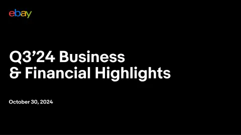 eBay | Results Presentation Deck | 37 slides