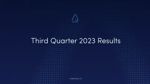 Aeva | Results Presentation Deck | 14 slides