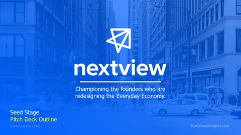 Nextview startup pitch deck template, p01