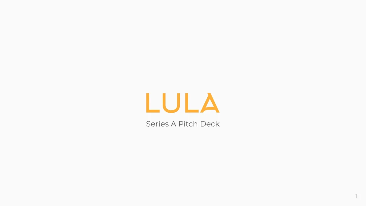 Here's an exclusive look at the pitch deck 'Stripe for insurance' startup Lula used to raise $18 million from investors like Founders Fund and Khosla Ventures · slide 1