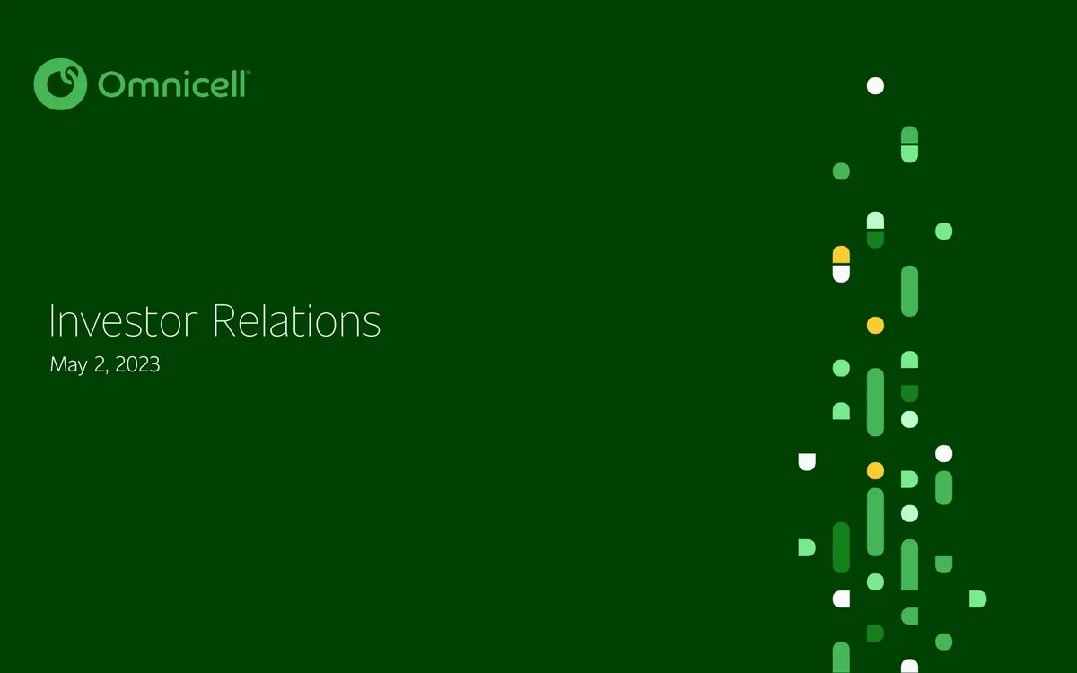 Omnicell | Investor Presentation Deck | 27 slides · slide 1