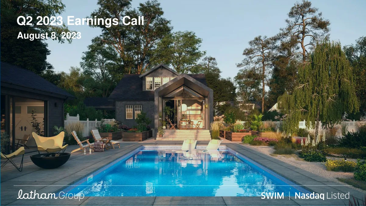 Latham Pool Company | Results Presentation Deck | 16 slides · slide 1