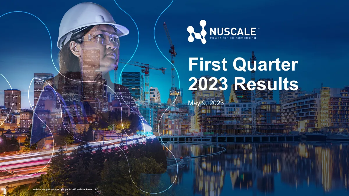Nuscale | Results Presentation Deck | 13 slides · slide 1