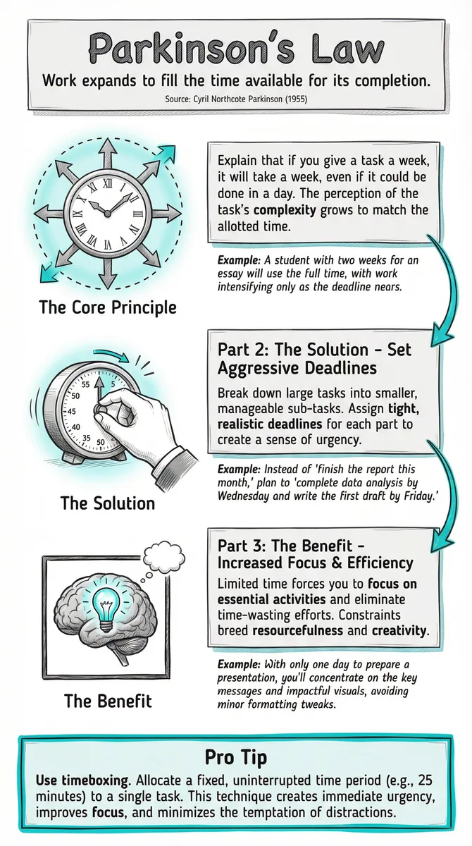 Parkinson's Law illustration