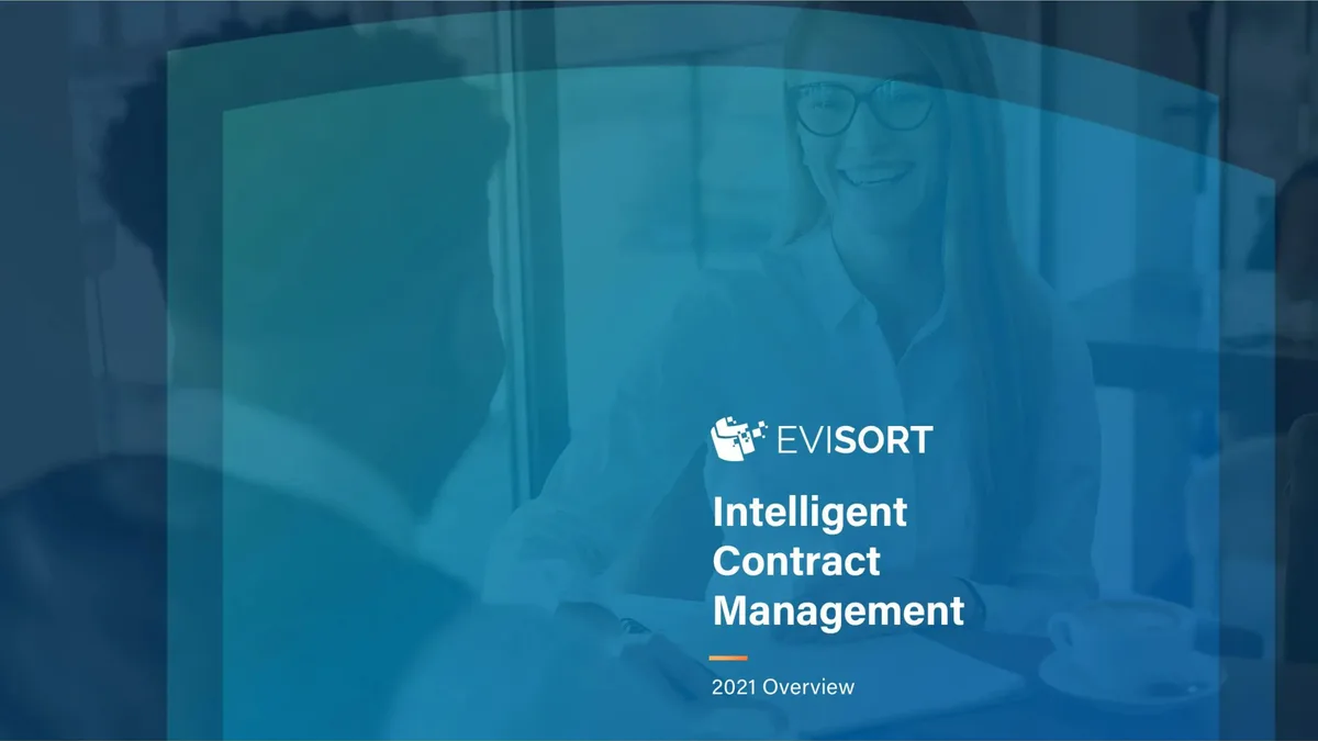 Evisort's CEO walks through the 11-page pitch deck that the contract software startup used to nab $35 million from investors like General Atlantic — and lays out its path to an IPO · slide 1