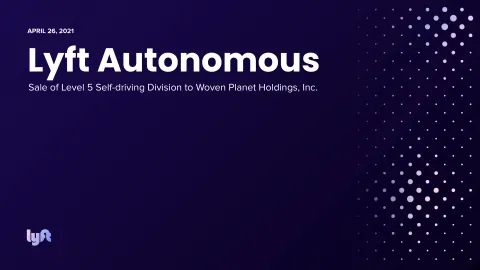 Lyft | Mergers and Acquisitions Presentation Deck | 16 slides