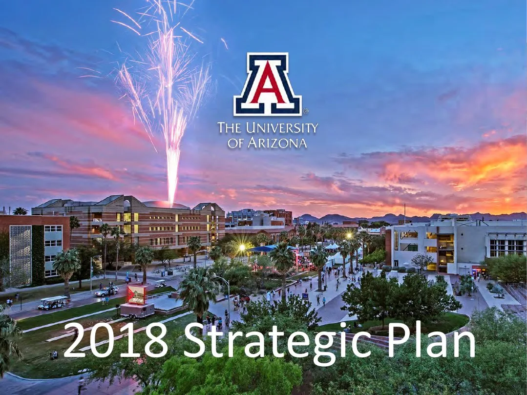 University of Arizona 2018 Strategic Plan · slide 1